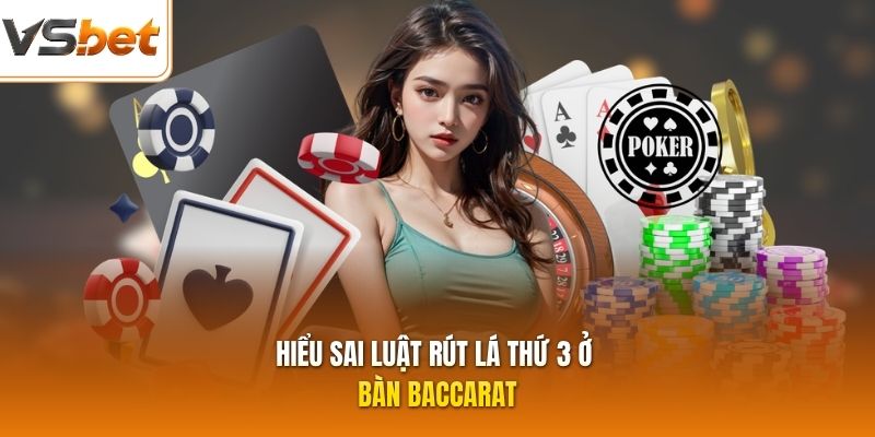 Hiểu sai luật rút lá thứ 3 ở bàn baccarat