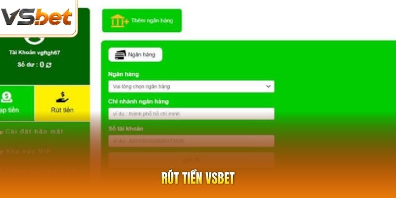 Rút Tiền VSBET | Hướng Dẫn Cách Nhận Thưởng Siêu Đơn Giản